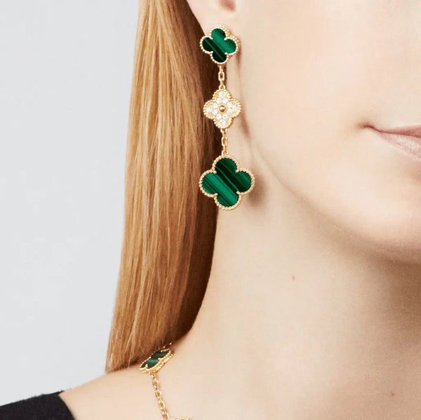 Magic Alhambra earrings, 3 motifs VCARO9II00